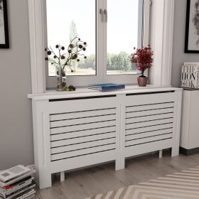 Radiator Covers 2 pcs White 67.7"x7.5"x32.1" MDF