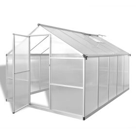 Reinforced Aluminum Greenhouse with Base Frame 81.3 ft��