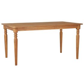 Patio Table 59"x35.4"x29.5" Solid Acacia Wood