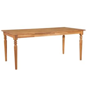 Garden Table 66.9"x35.4"x29.5" Solid Acacia Wood