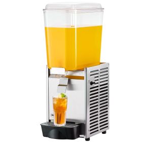 VEVOR Commercial Beverage Dispenser, 20.4 Qt 18L Single Tank Ice Tea Drink Machine