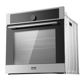 VEVOR Single Wall Oven 24" Electric Built-in Wall Oven 16 Functions 2.68 Cu. Ft