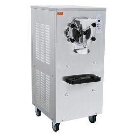 VEVOR Commercial Ice Cream Machine, 20-25L/H Yield, 2400W 1-Flavor Hard Serve Ice Cream Maker, 8L Stainless Steel Cylinder