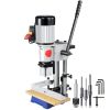 VEVOR Woodworking Mortise Machine, 3/4 HP 3400RPM Powermatic Mortiser With Chisel Bit Sets, Benchtop Mortising Machine