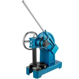 VEVOR Heavy Duty Arbor Press 3 Ton, Ratchet Leverage Arbor Press with Handwheel, Manual Desktop Metal Arbor Press 21.5 Inch Max. Working Height