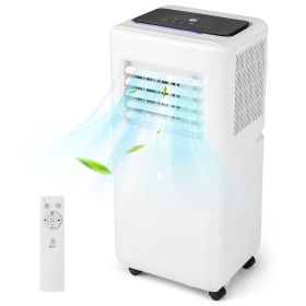 8000 BTU Portable Air Conditioner with Remote Control and LED Digital Display