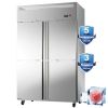 4-Door Upright Freezer with 8 Adjustable Shelves, 48" Wide Stainless Steel Reach-in, Temperature Control -1��F ~ 8��F