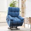 Liyasi Electric Power Lift Recliner Chair with Airbag Massage and Heating for Elderly, 3 Positions, 2 Side Pockets, USB Charge Ports