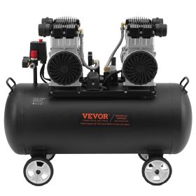 VEVOR Air Compressor Compact Portable Oil Free Compressor 20 Gallon 90 PSI