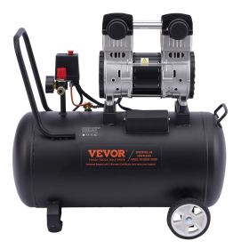 VEVOR Air Compressor Compact Portable Oil Free Compressor 15 Gallon 90 PSI