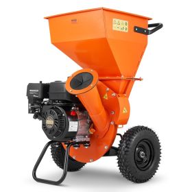 VEVOR Wood Chipper Shredder Mulcher 7HP Heavy Duty Gas Powered 3' 212cc 4.1 kW