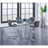 VICE BAR TABLE AND GREY BAR STOOL SET