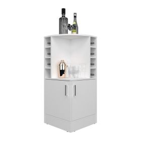 Hobart Bar Cabinet, Living Room, White