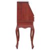 Secretary Desk Brown 30.7"x16.5"x40.6" Solid Mahogany Wood