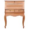 Secretary Desk 30.7"x16.5"x40.6" Solid Mahogany Wood