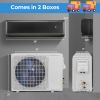 12000 BTU 21 SEER2 208-230V Wifi Enabled Mini Split Air Conditioner and Heater Gray