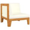 11 Piece Patio Lounge Set with Cushions Solid Acacia Wood