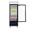 ORIKOOL Glass Door Merchandiser Freezer 19.3 Cu.ft Swing Door Commercial Reach-In Display Freezers with LED Top Panel Upright Freeze Storage