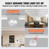 VEVOR 8FT LED Wraparound Light, 110W 10,000LM, Flush Mount LED Shop Light, 4 Pack 6500K Daylight LED Kitchen Ceiling Lighting Fixtures