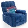 Liyasi Electric Power Lift Recliner Chair with Airbag Massage and Heating for Elderly, 3 Positions, 2 Side Pockets, USB Charge Ports