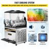 VEVOR Margarita Machine, 15Lx2 Tank Commercial Slushy Machine, Slushie Machine 1000W, Commercial Margarita Maker