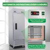 ORIKOOL 27" Commercial Freezer 23 Cu.ft with 1 Solid Door Reach-In Freezers Stainless Steel ETL Approved Upright Freeze Storage