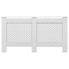 Radiator Covers 2 pcs White 59.8"x7.5"x32.1" MDF