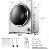 Home Wall Mounted Stainless Steel Compact Electric Clothes Dryer