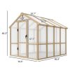 Wooden Walk-in Greenhouse Kit ( Amazon Shipping)(Prohibited by WalMart)