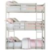 Light Grey Twin Triple Bunk Bed