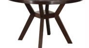 Drake Gray Fabric & Espresso Finish 5PCs Dining Room Set