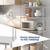 Kitchen Stainless Steel Overshelf with Adjustable Lower Shelf