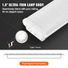 VEVOR 8FT LED Wraparound Light, 110W 10,000LM, Flush Mount LED Shop Light, 4 Pack 6500K Daylight LED Kitchen Ceiling Lighting Fixtures