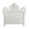 ACME Adara EK BED Pearl White PU & Antique White Finish BD01248EK