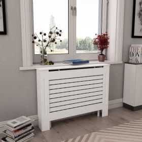 Radiator Covers 2 pcs White 44.1"x7.5"x32.1" MDF (Color: White)