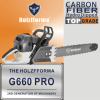 92cc Holzfforma G660 PRO Top Grade Chainsaw Power Head With Walbro Carburetor Italy Tech Nikasil Cylinder Meteor Piston Caber Ring NGK Plug Tank Prote