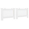 Radiator Covers 2 pcs White 44.1"x7.5"x32.1" MDF