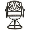 5 Piece Bistro Set Cast Aluminum Bronze